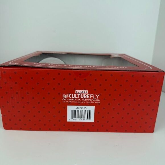 Strawberry Shortcake Sparkle Mug, Ice/Chocolate Mold, & Drink Art Stencil, NIB - Picture 6 of 6